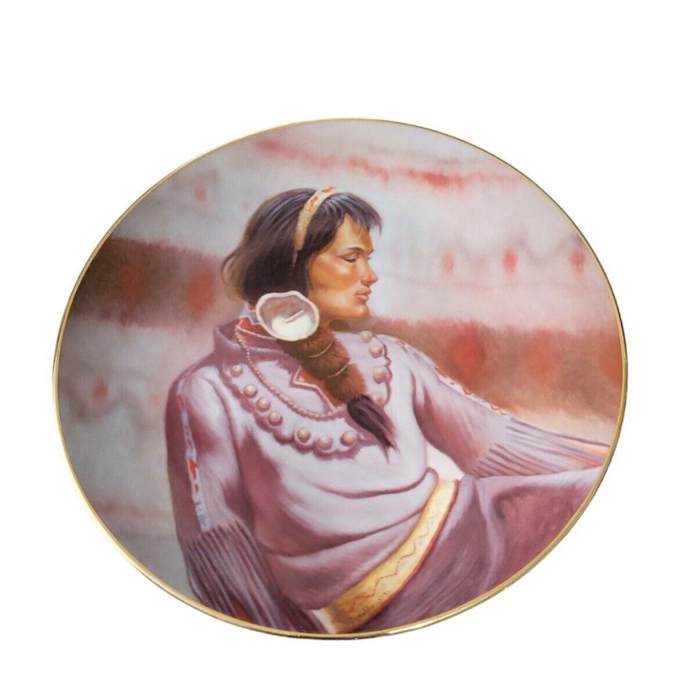 Gregory Perillo Collector Plate Princess Series "Minnehaha" Limited Ed 1982 A39